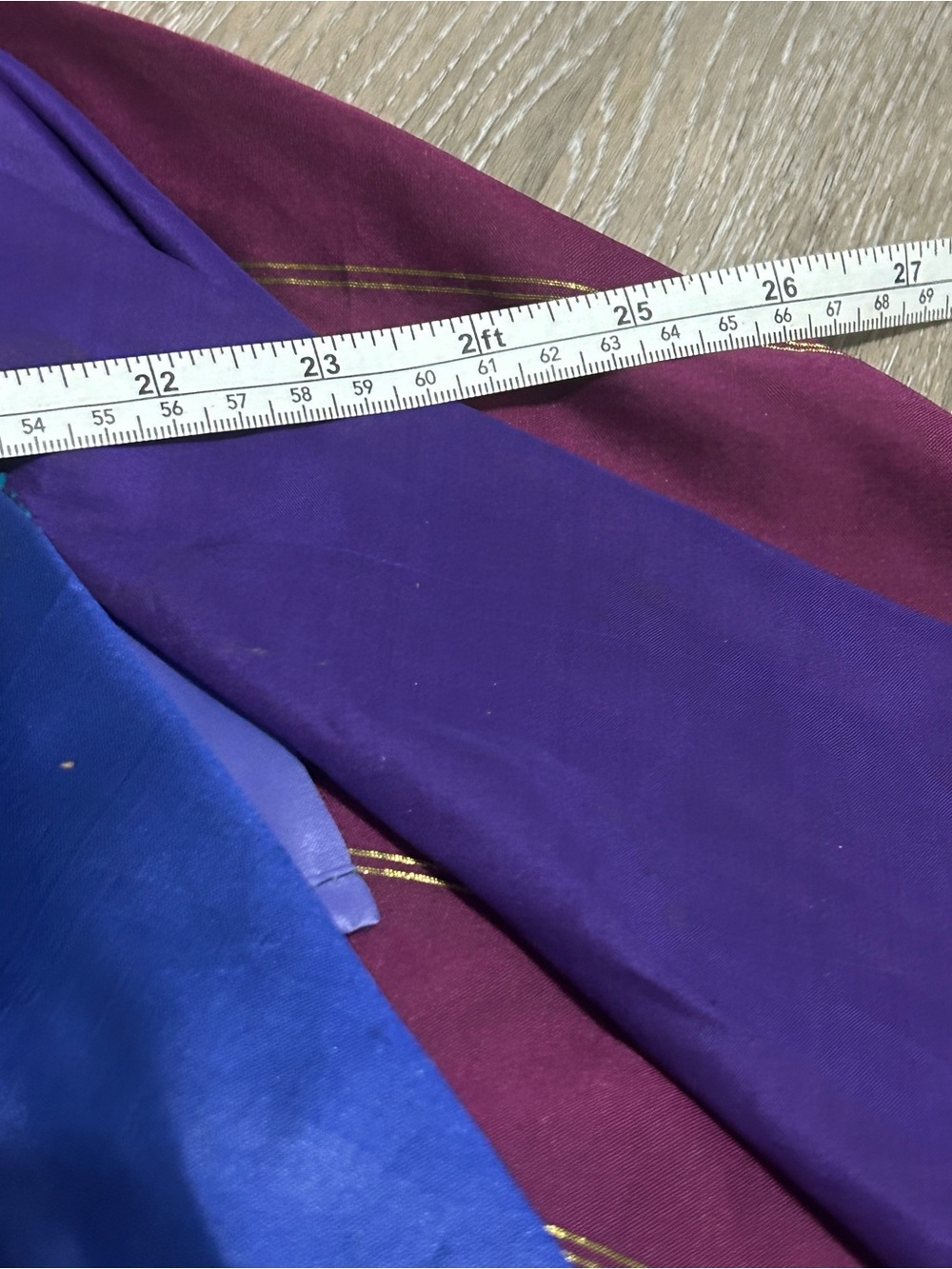 100% Silk Sari Handmade Handkerchief Skirt Boho Smocked Pixie Fairy Peacock⁠ - Picture 12 of 12